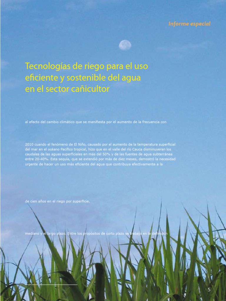 Tecnologías de riego para el uso eficente y sostenible del agua en el ...