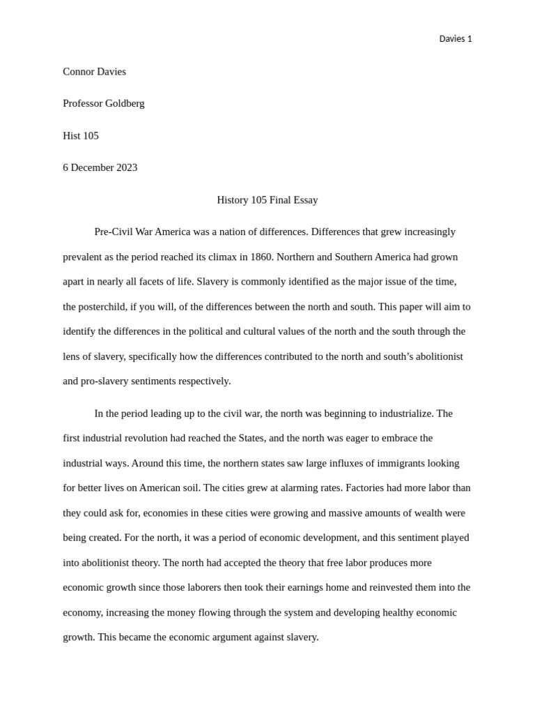 American History Final | PDF | Slavery | The United States