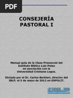 Manual Guía Consejería Pastoral I