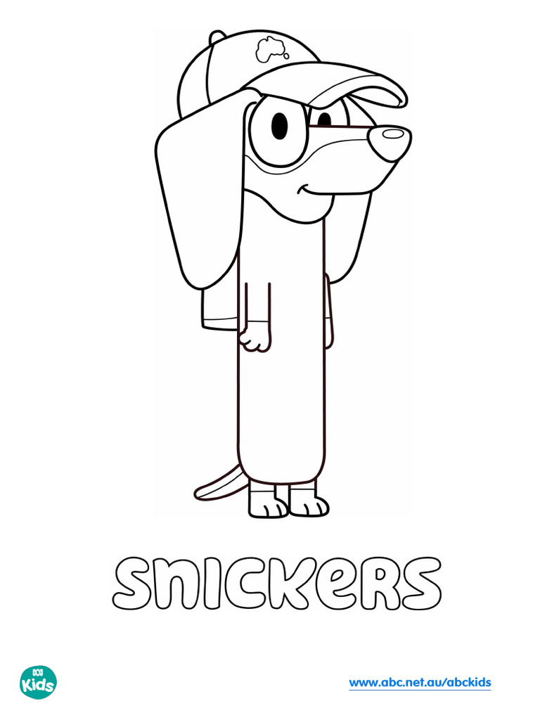 Bluey Color Snickers | PDF