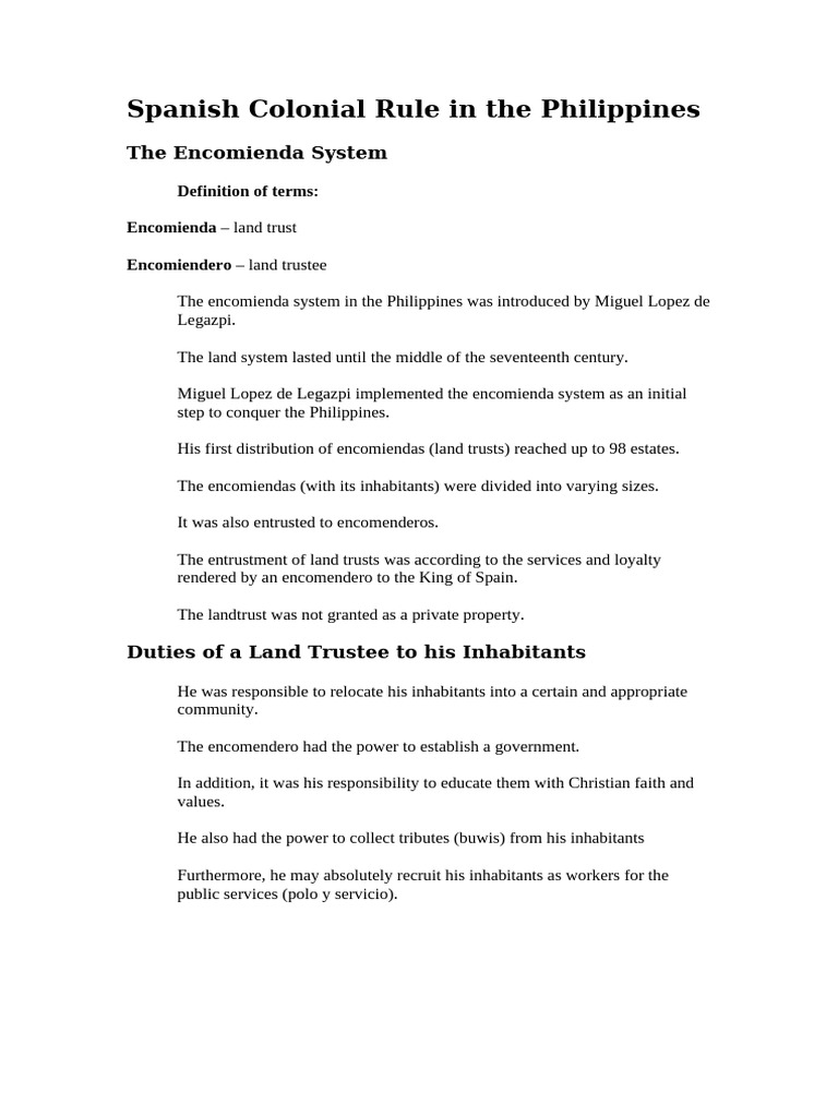 Spanish Colonial Rph 1st Yr | PDF | Philippines