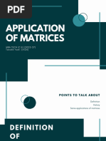 Real-Life Applications of Matrices | PDF | Matrix (Mathematics ...