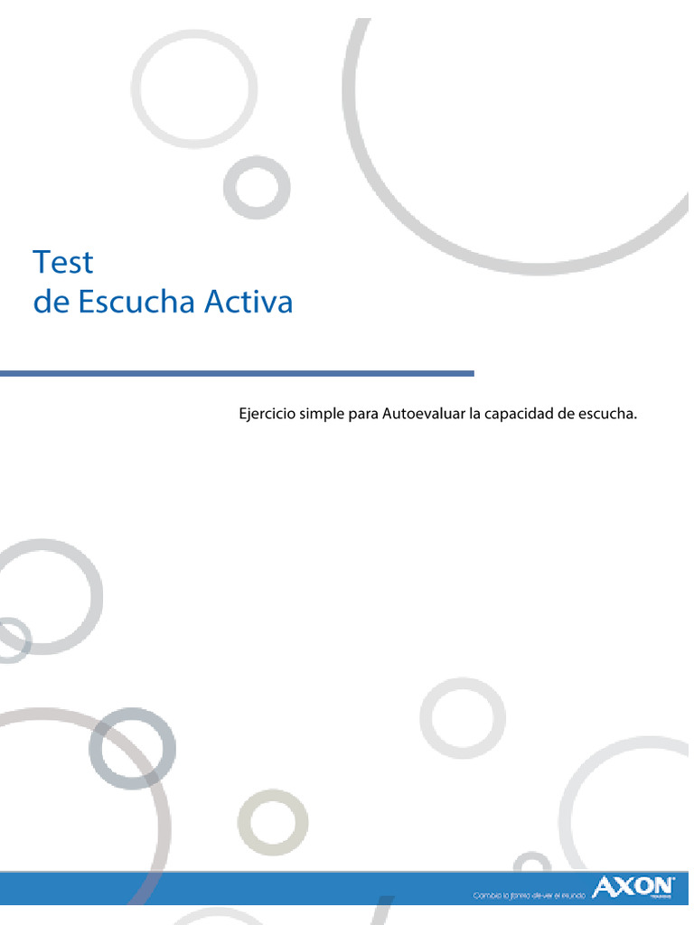 A Test de Escucha Activa | PDF