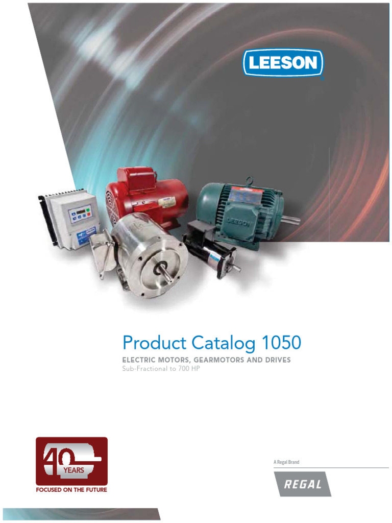 Catalogo Leeson | PDF | Electric Motor | Power Inverter