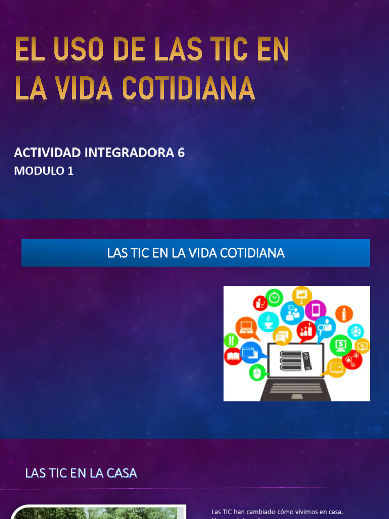 El Uso de Las TIC en La Vida Cotidiana | PDF