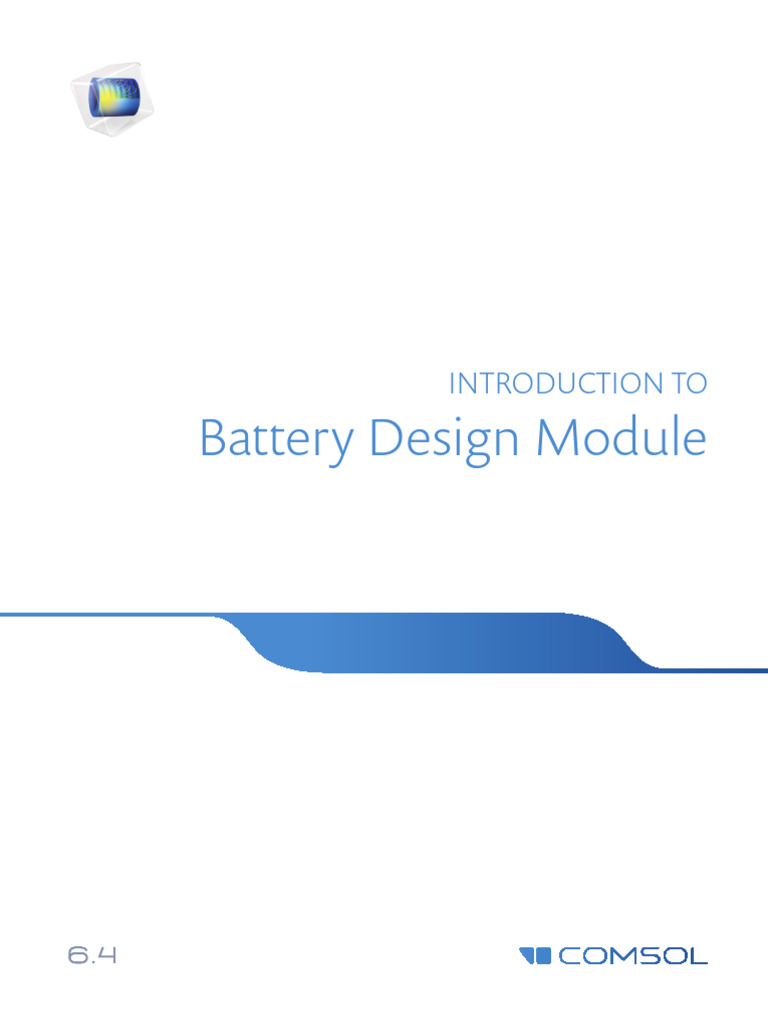 Introduction To Battery Design Module | PDF | Anode | Electrode
