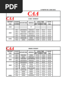 CAA Flight Schedule 2025 | PDF | Transport | Aerospace Engineering