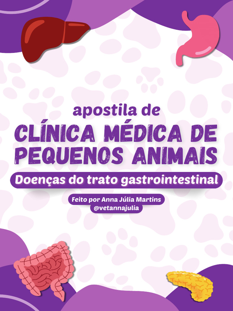 Apostila Clínica Pequenos | PDF | Digestão | Vômito