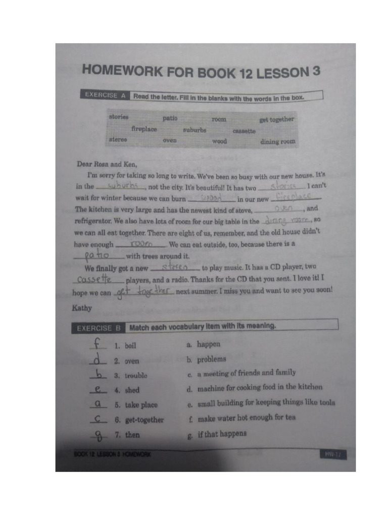 Homework Lesson 3 - Book 12 - Shirley Rojas Valencia | PDF