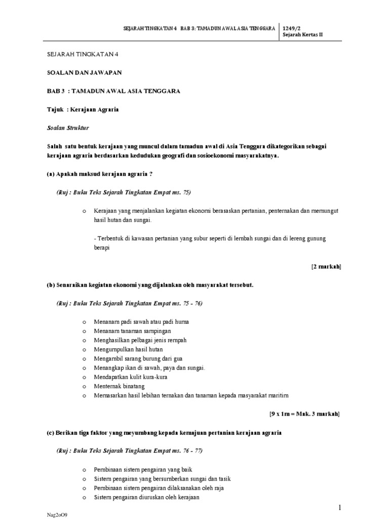 Bab 3: Tamadun Awal Asia Tenggara  PDF