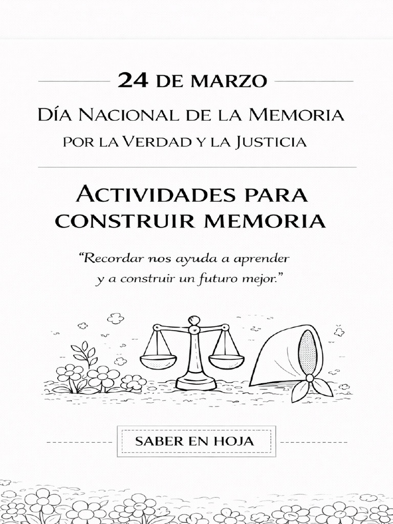 Actividades Día de La Memoria | PDF