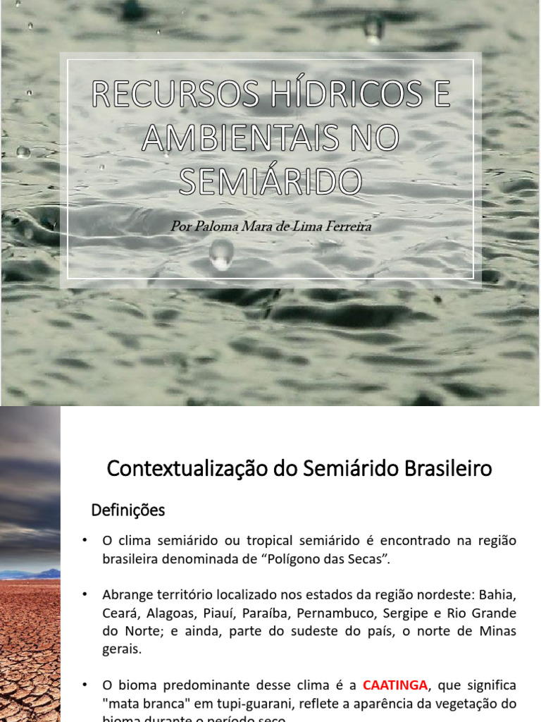 Recursos Hídricos e Ambientais No Semiárido | PDF | Geração de ...