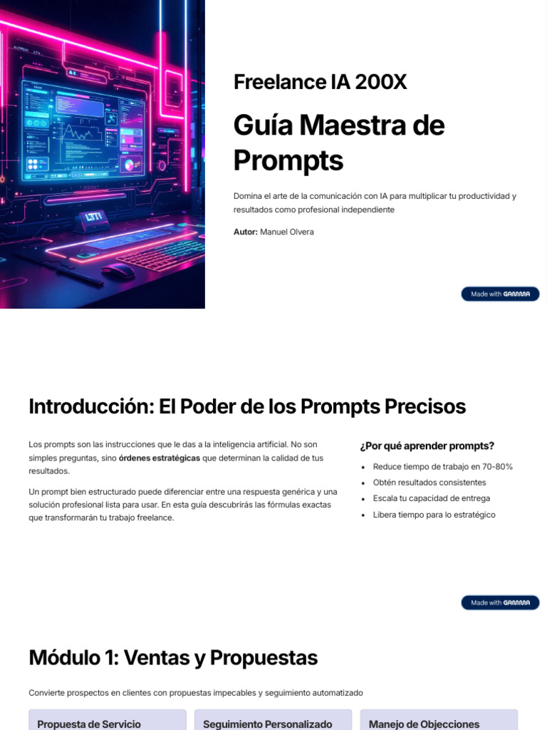 Guia Maestra de Prompts | PDF | Inteligencia artificial | Inteligencia ...