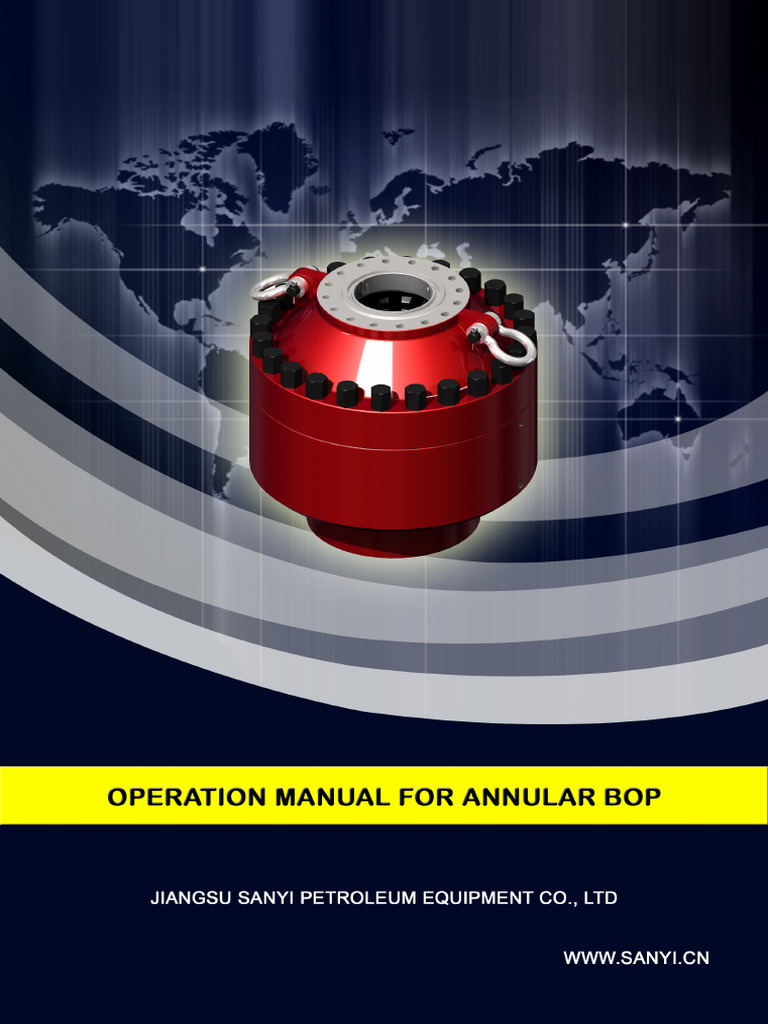 Operation Manual - SB Type Annular BOP | PDF | Safety | Pneumatics