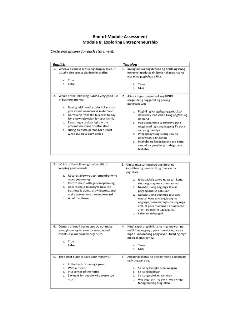 Module 8 Assessment | PDF