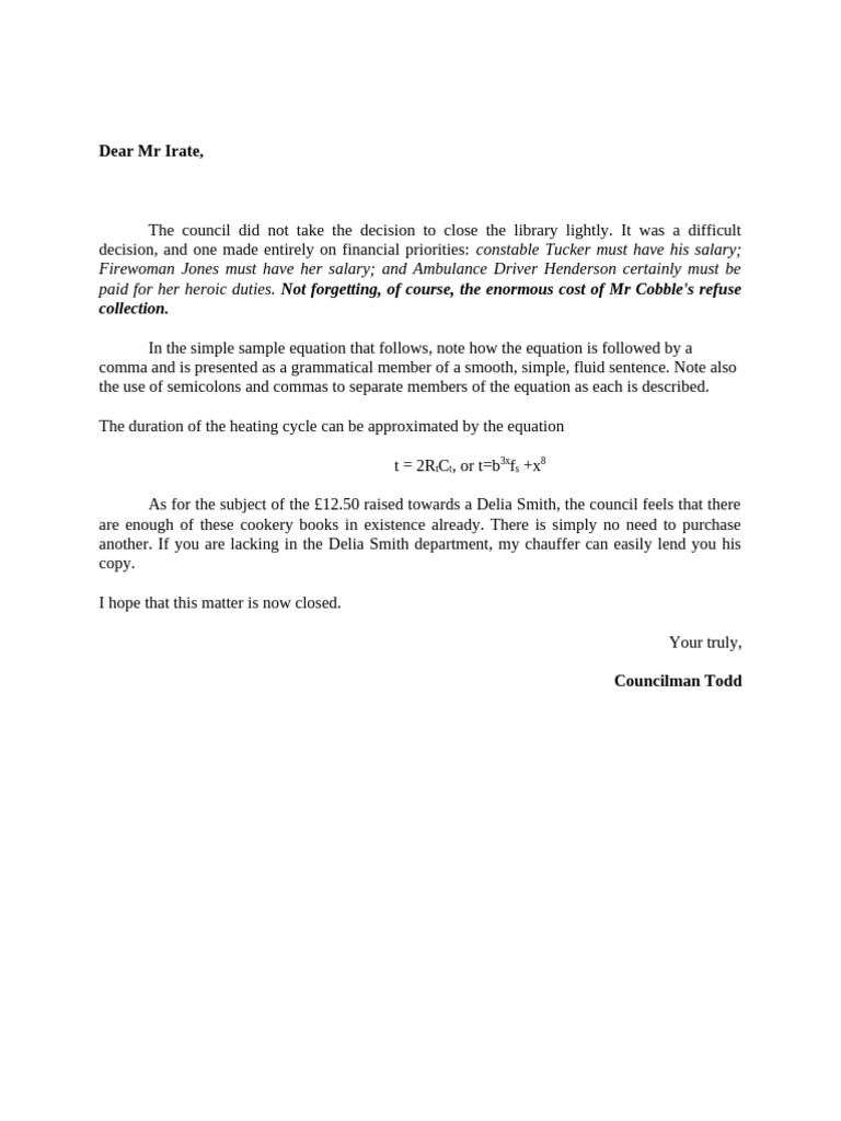Letter Example | PDF