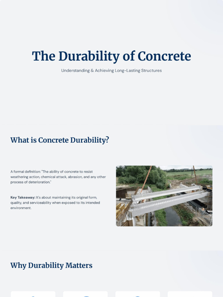 The Durability of Concrete | PDF