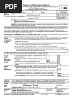 California Employee Withholding Form DE 4 | PDF | Tax Deduction | Taxes