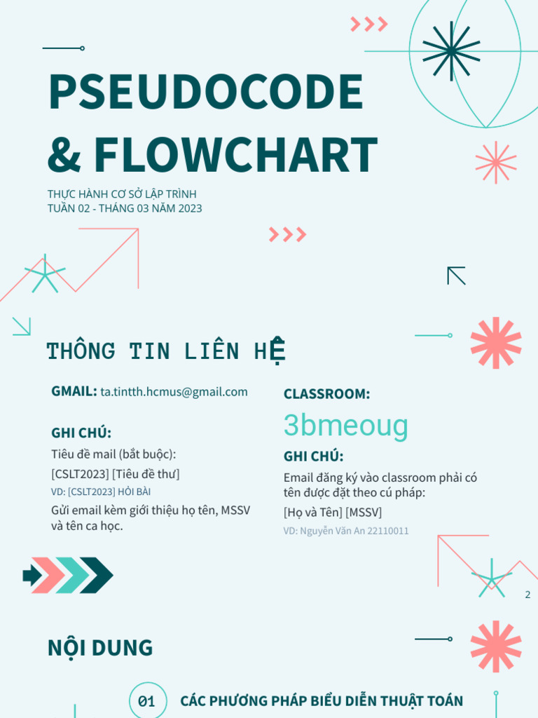 In01 - Flowchart Và Pseudocode | PDF