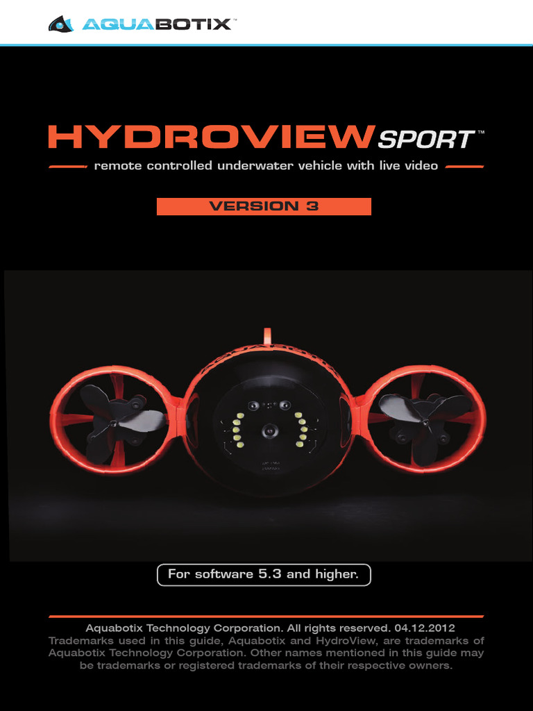 Hydroview Aquabotix | PDF | I Pad | Video