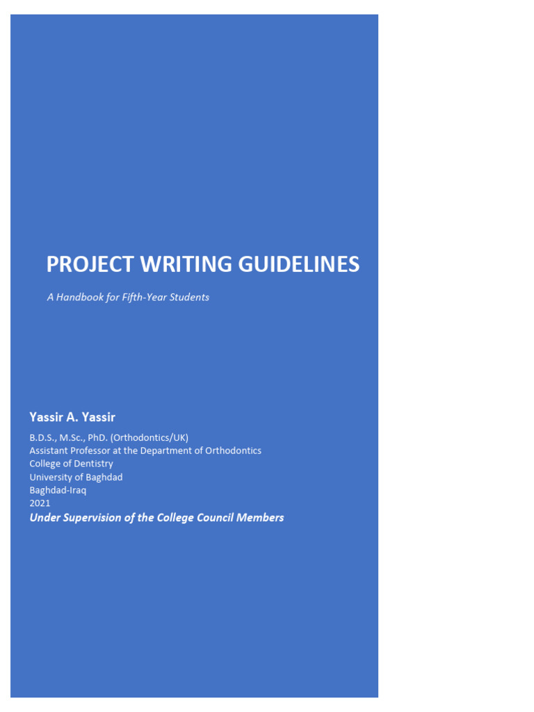 Project Guidelines | PDF | Times New Roman | Dentistry