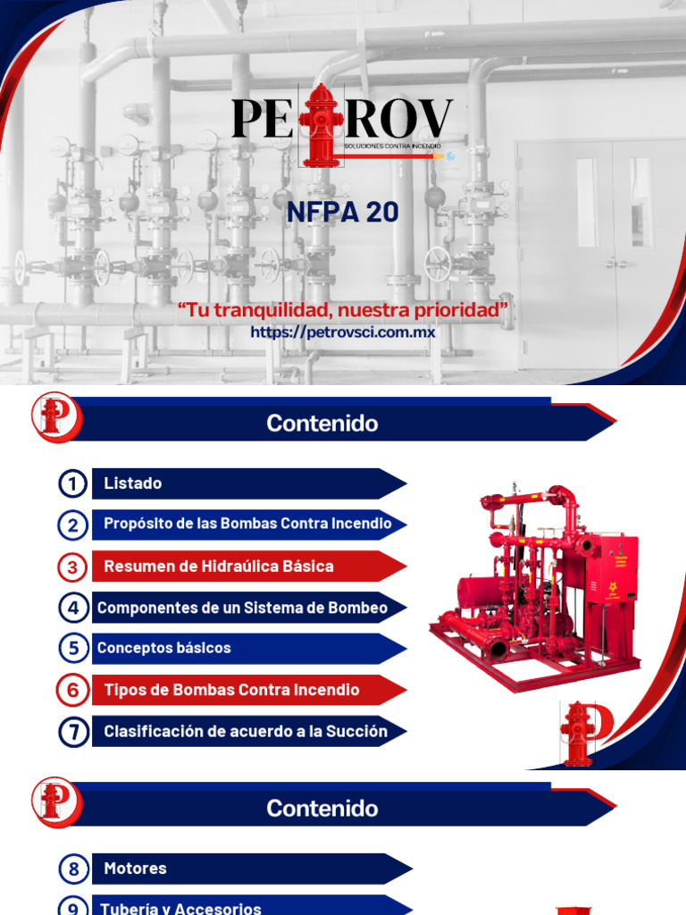 Nfpa 20 | PDF | Bomba | Motores