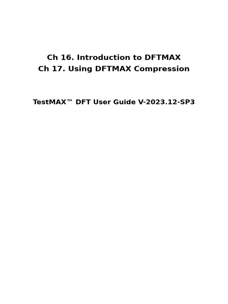 CH 16. Introduction To DFTMAX | PDF