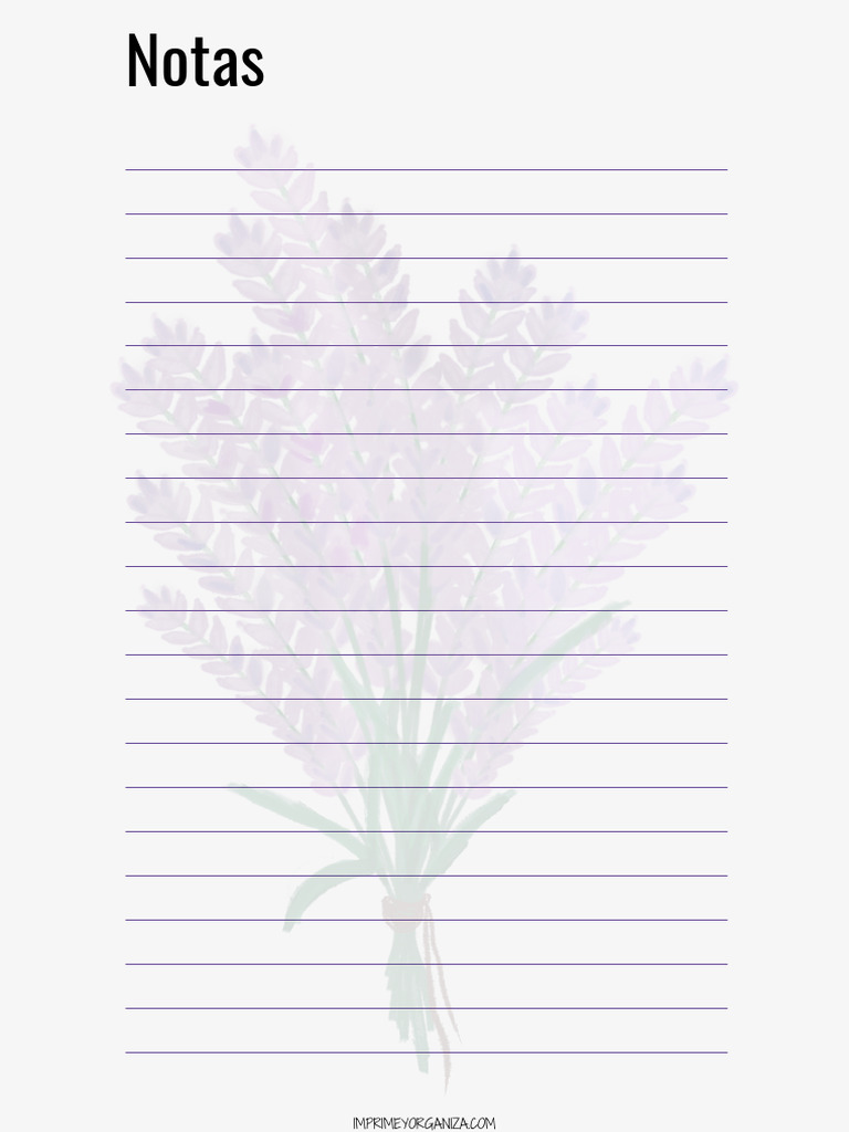 Notas Lavanda | PDF