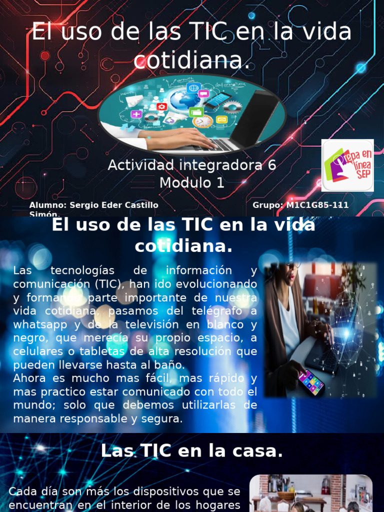 El Uso de Las TIC en La Vida Cotidiana | PDF