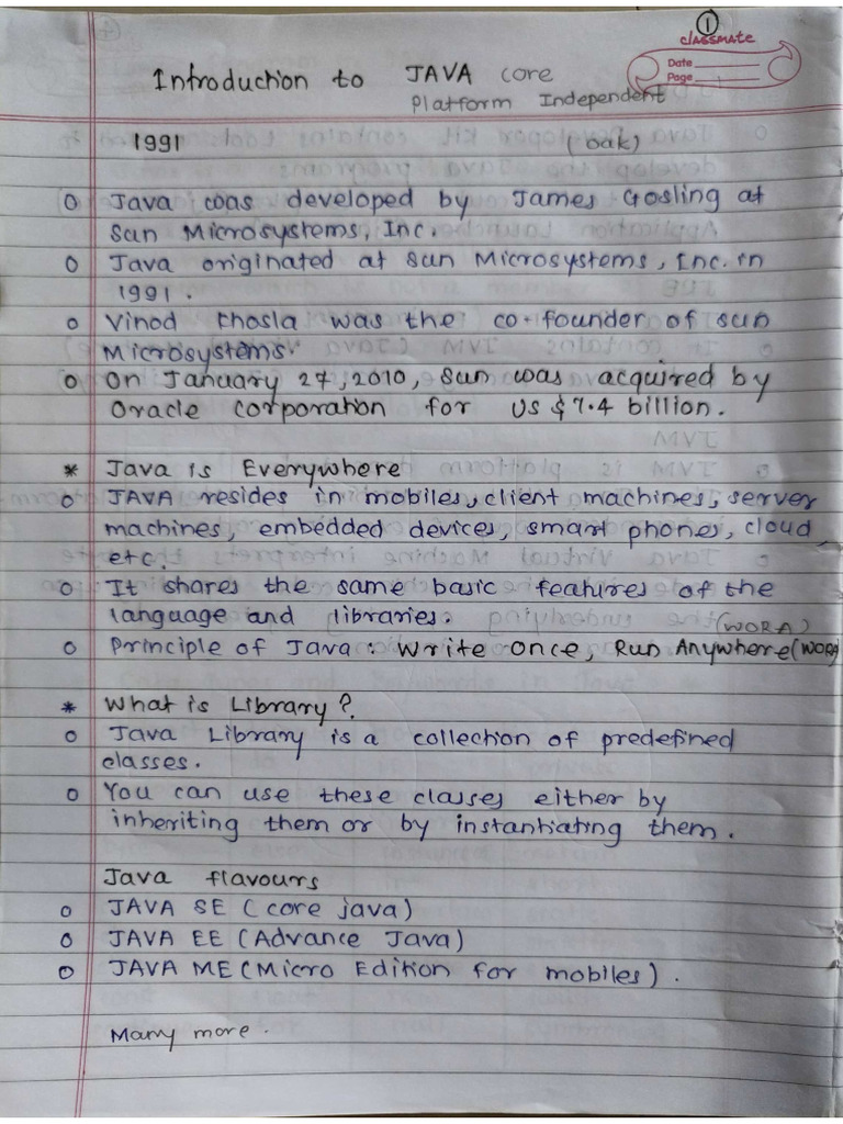 Hand Written Notes | PDF