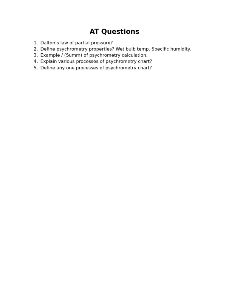 At Question Bank | PDF