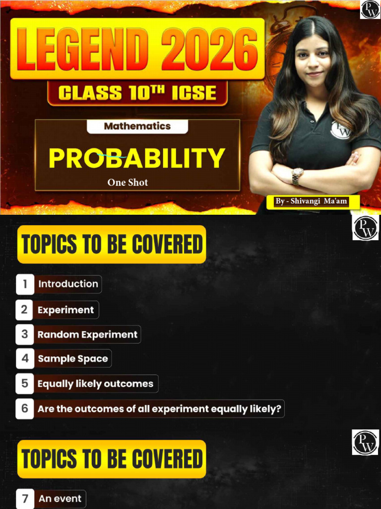 Probability Class Notes | PDF