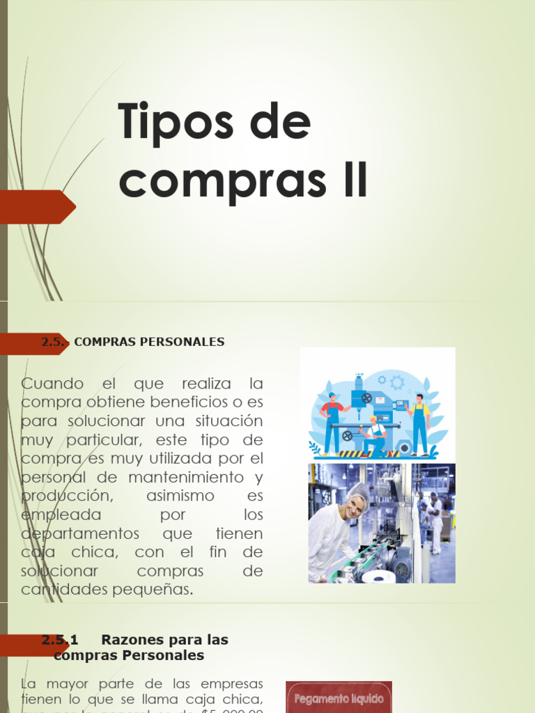08A - Tipos de Compras II | PDF | Presupuesto | Economias