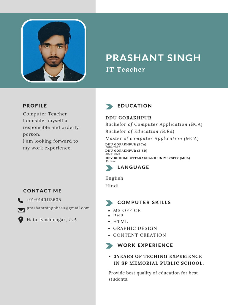 Prashant CV Resume | PDF