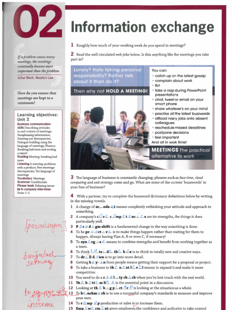 Information Exchange Meetings | PDF