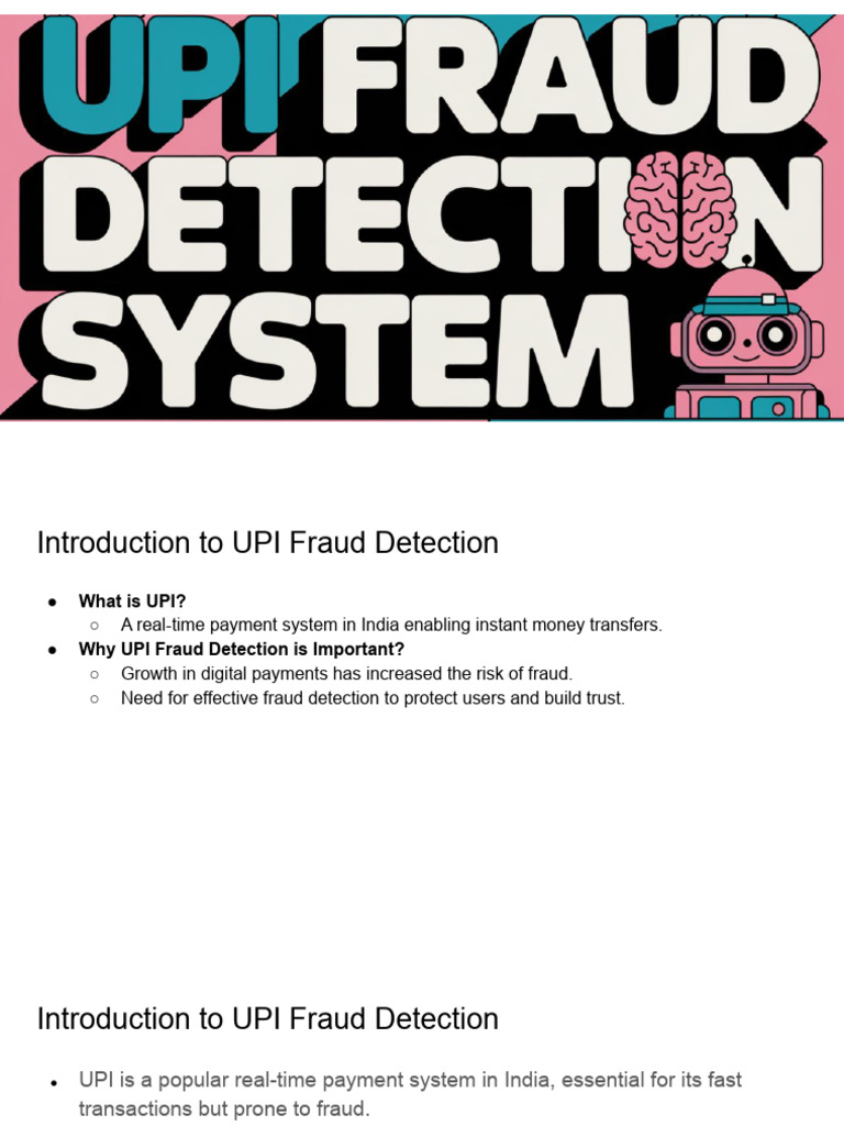 UPI Fraud Detection 10 Pages | PDF | Machine Learning | Information ...