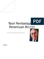 Teori Pembelajaran Penemuan Bruner