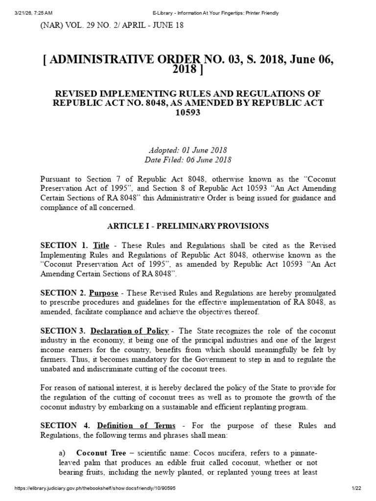 Revised Implementing Rules and Regulations of Republic Act No. 8048, As ...