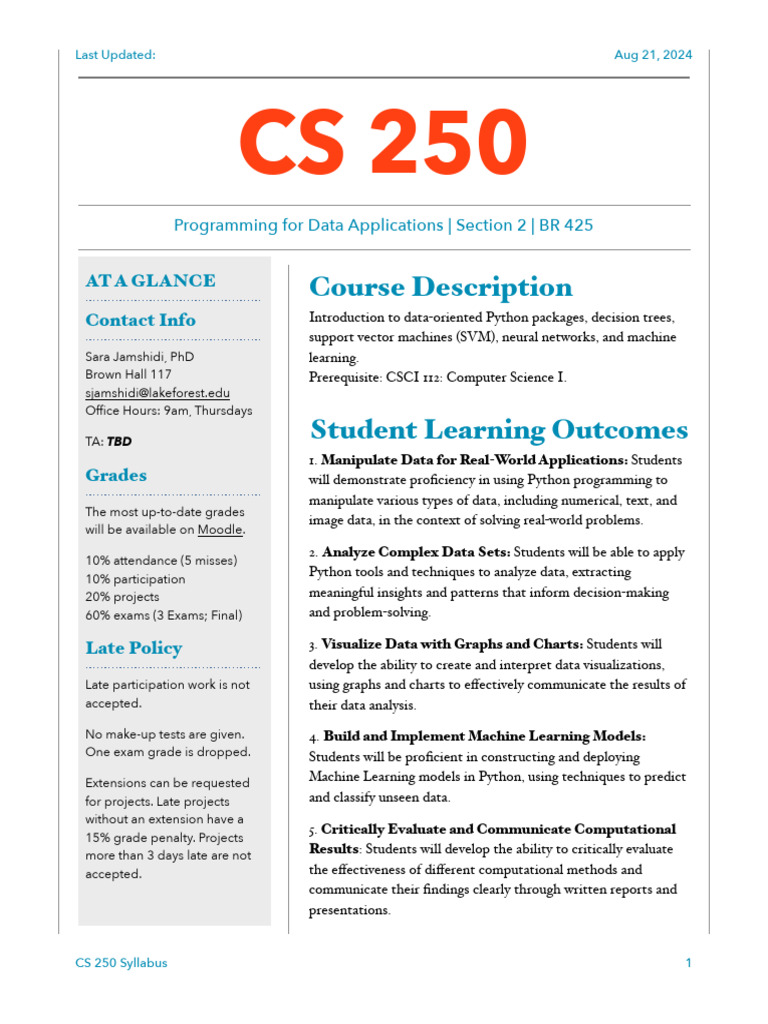 CS250 Jamshidi Fall2024 | PDF | Academic Dishonesty