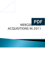 Mergers and Acquisitions in 2011new