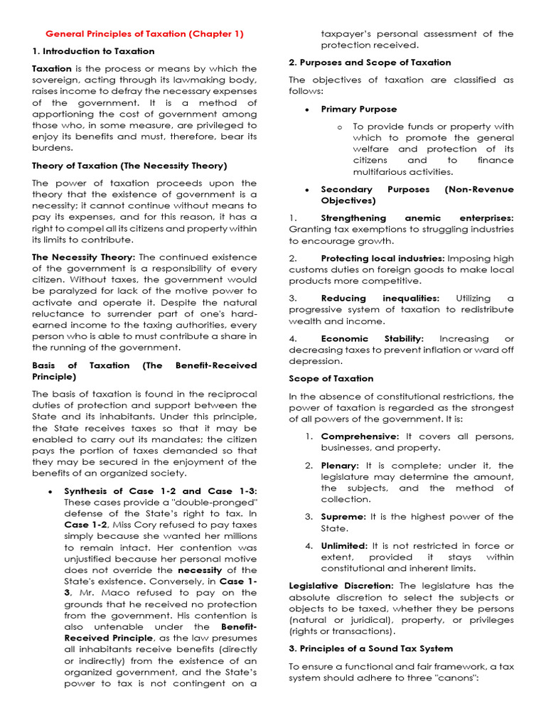 Midterms Intax Notes | PDF | Taxes | Tax Exemption