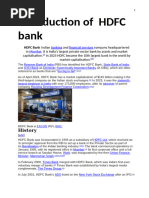 HDFC Bank Products and Services Overview | PDF