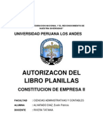 Autorizacion Del Libro Planillas