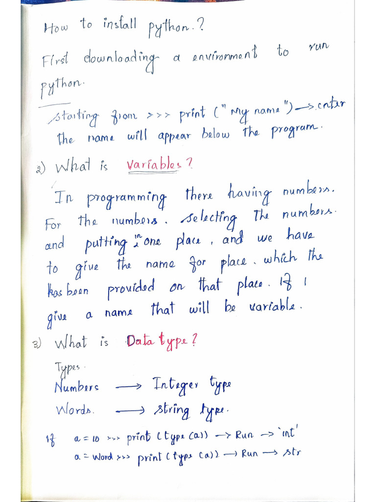 Python Revise | PDF