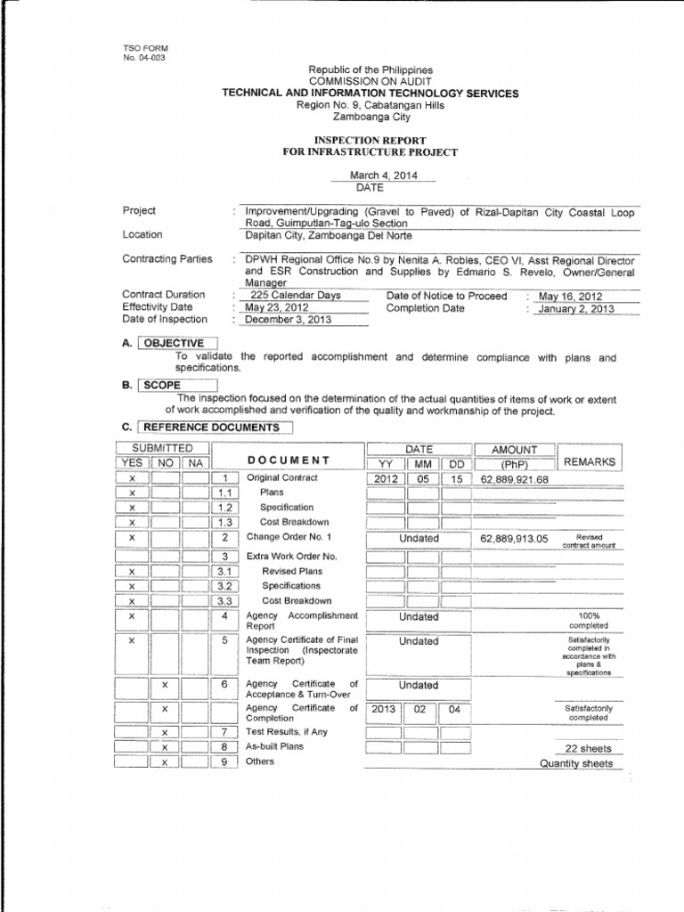 Inspection Report | PDF