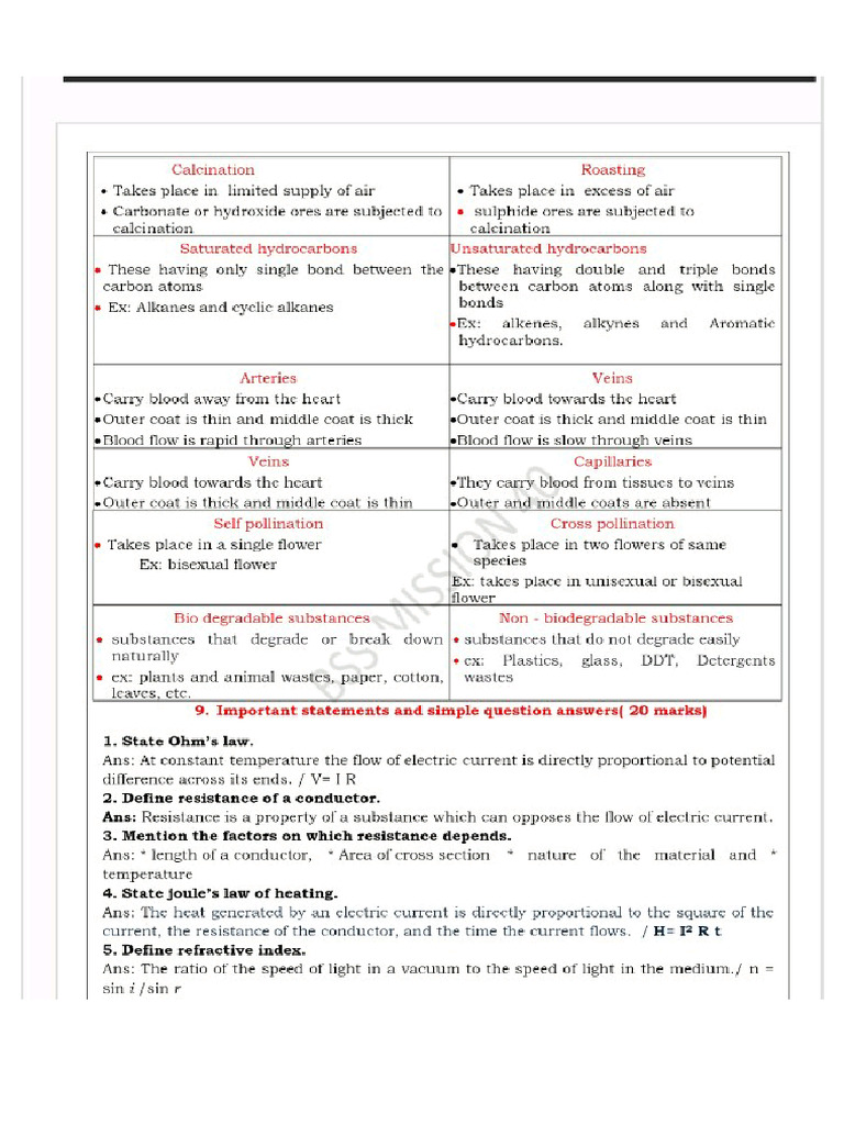 Science Passing Packages | PDF