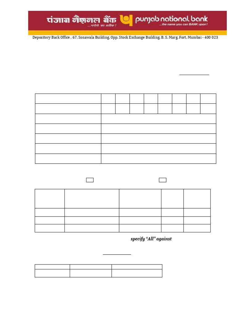 11 Conversion Request Form For Existing Mutual Fund Into Demat | PDF