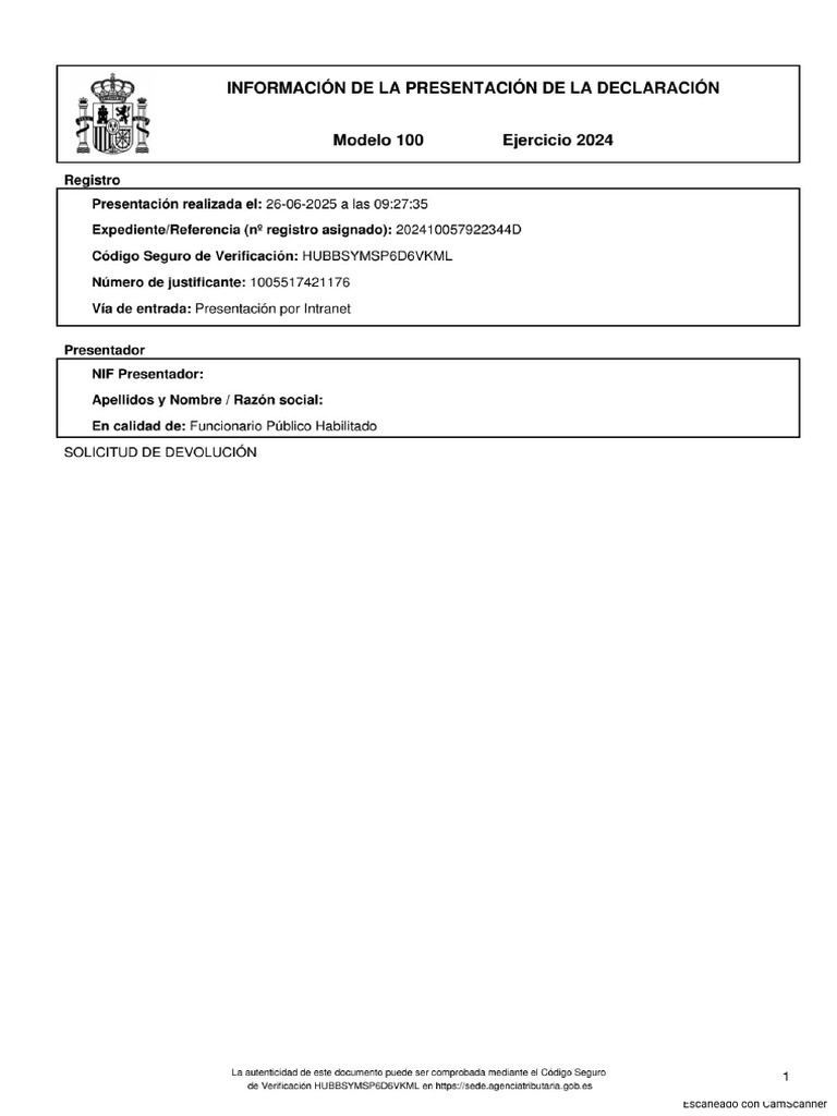 Declaracin de La Renta | PDF