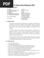 PLAN SUPERVISIÓN 2012