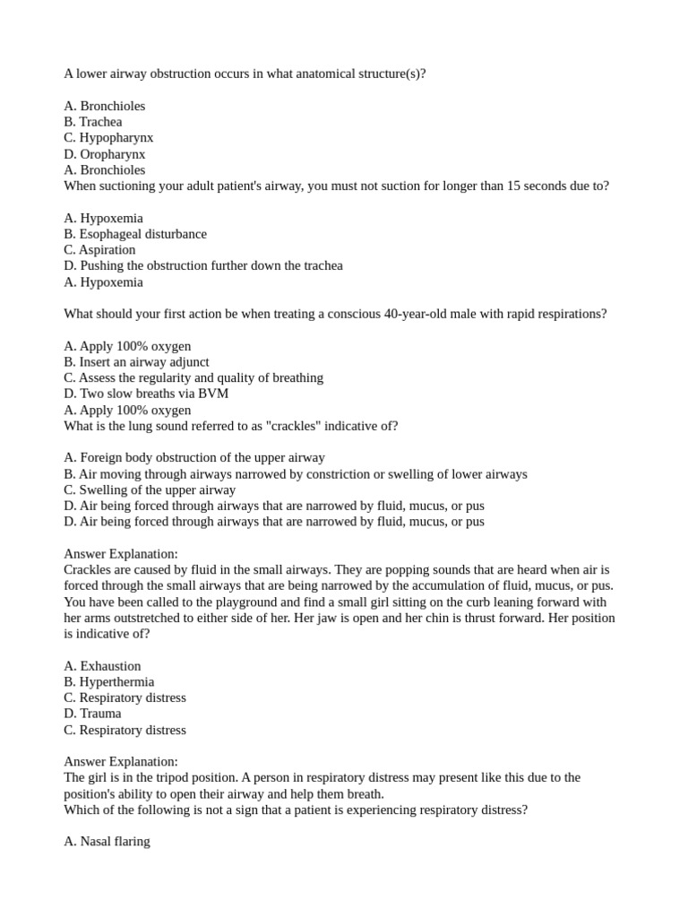 Airway and Breathing | PDF | Respiratory Tract | Breathing